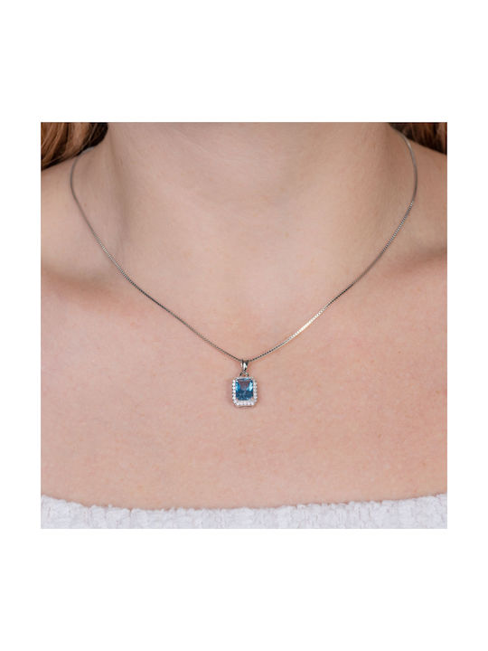 Blue Necklace from Silver