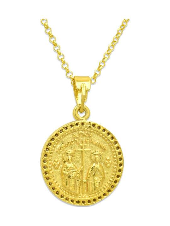 Goldjewels Halskette Konstantin Talisman aus Vergoldetem Silber Goldjewels Halskette Konstantin Talisman aus Vergoldetem Silber
