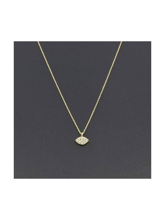 Necklace Eye from Gold 9 K