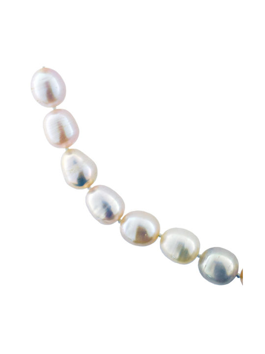 Necklace from Gold 18k with Pearls