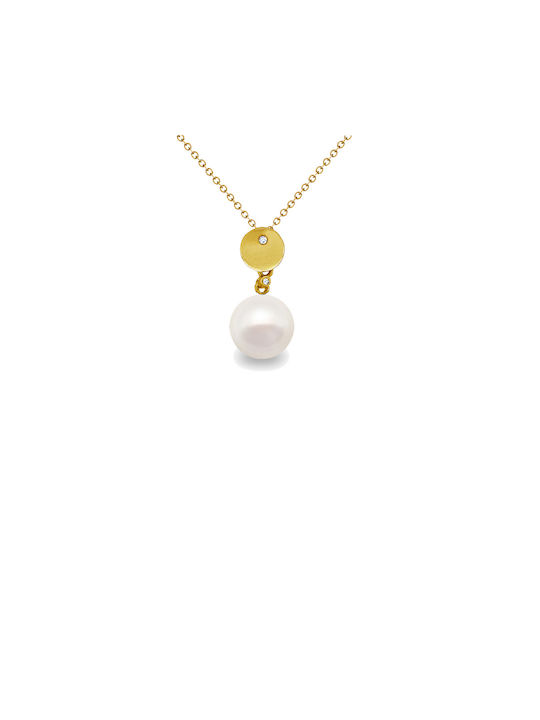 Charm aus Gold 18k mit Perlen & Diamant