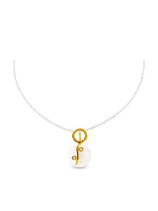 Margaritari Charm με Πέτρες από Χρυσό 18Κ
