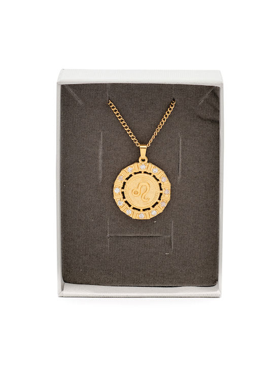 Zodiac Necklace Zodiac Sign Gold Plated with Zircon