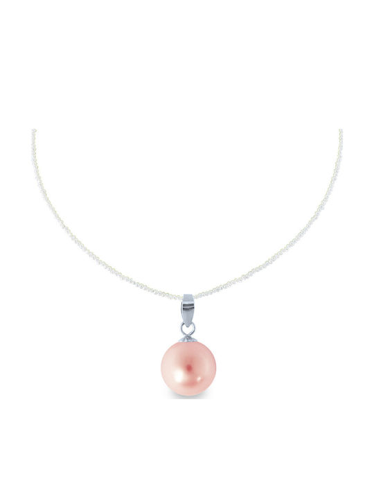 Margaritari Charm Cu Pietre Din Aur Galben 14 Carate Roz