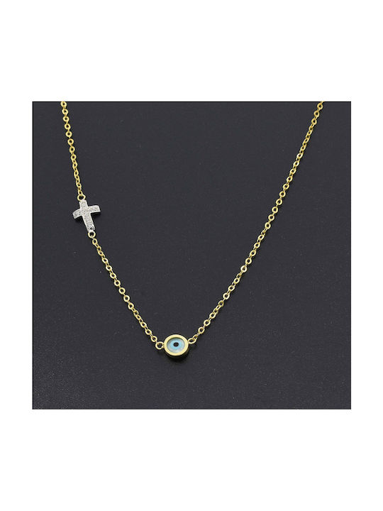 Necklace Eye from Gold 14K