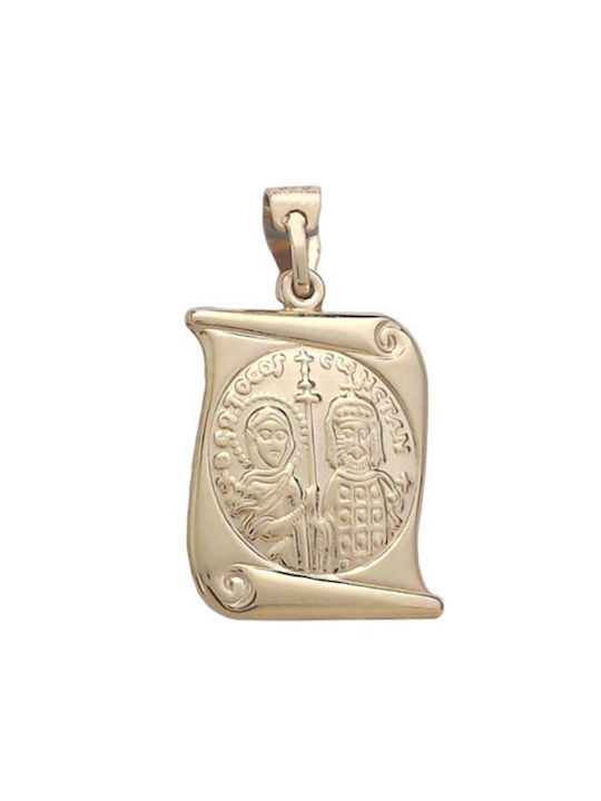 Halskette Konstantin Amulett aus Gold 14K