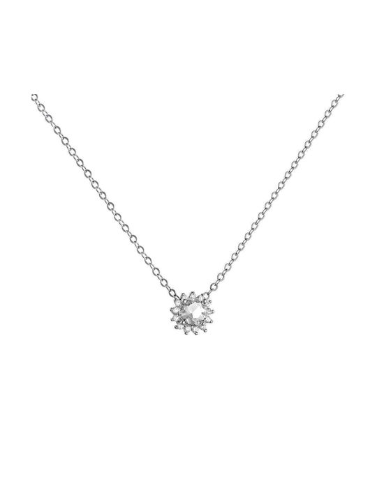 Necklace Rosette from Silver