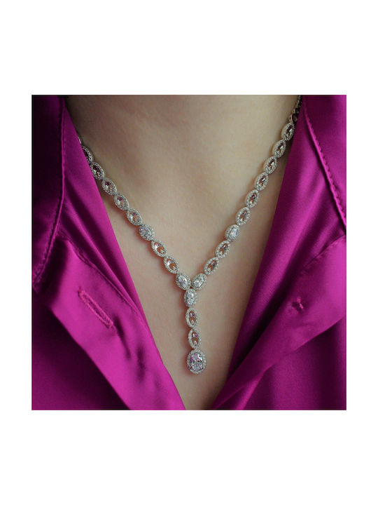 Necklace from White Gold 14K