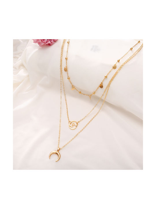 Necklace Triple Gold Plated