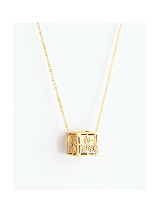 Necklace from Gold 18k with Diamond