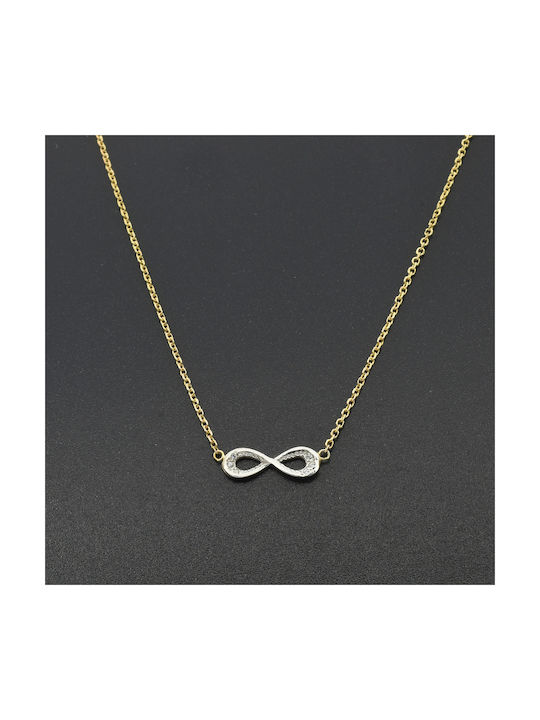 Necklace Infinity from Gold 9 K