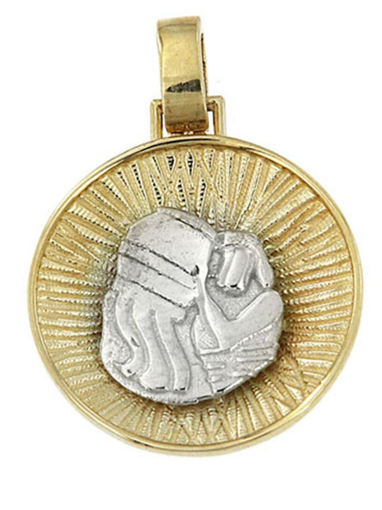Goldjewels Hängende Charms Talisman aus 14K Gold