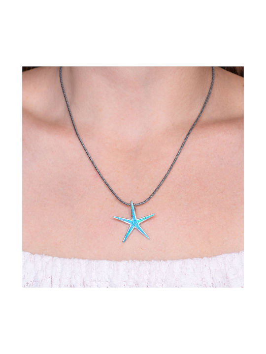 Necklace with design Star from Silver