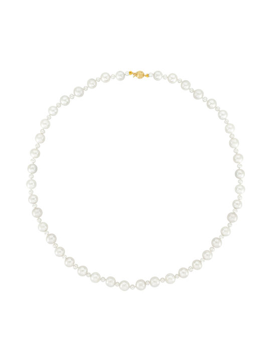 Necklace from Gold 14K with Pearls