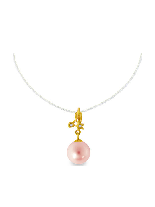 Margaritari Charm mit Steinen aus 18K Roségold