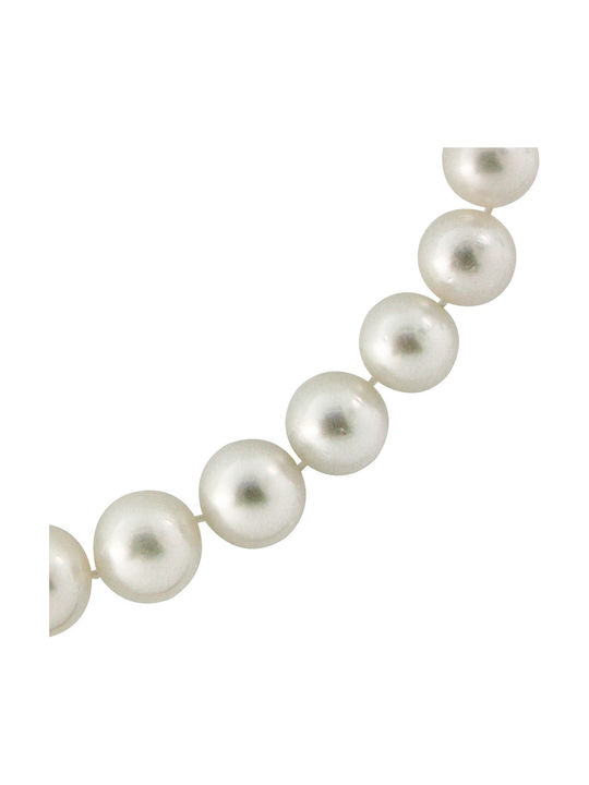 Necklace from White Gold 18k with Pearls