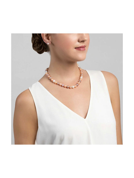 Necklace from Gold 18k with Pearls