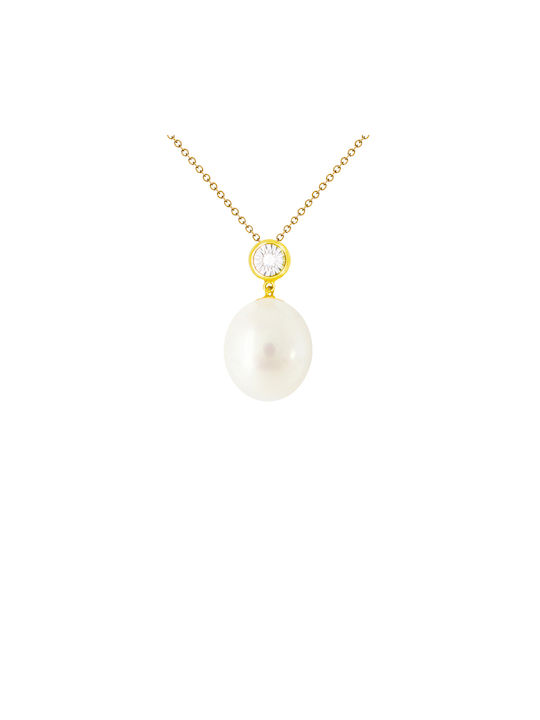 Charm from Gold 18k with Pearls