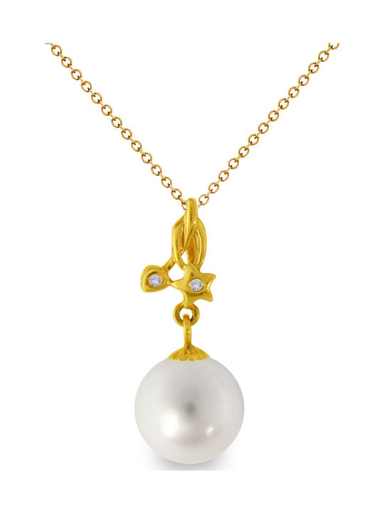 Margaritari Charm από Λευκόχρυσο 18Κ