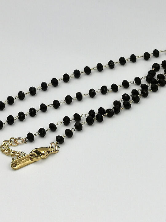 Fhs Jewlery Колиета Розариум от Златна Стомана