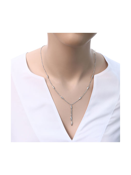 Necklace from White Gold 18k