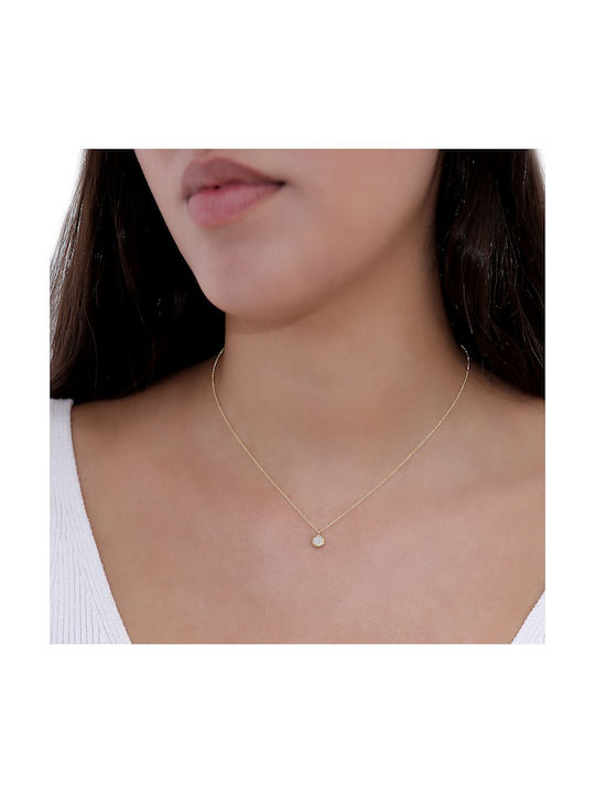 Necklace from Gold 18k with Diamond