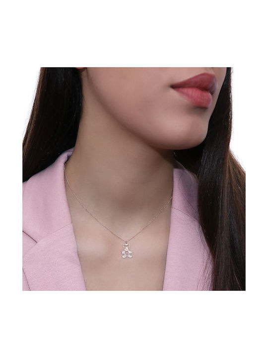 Necklace from Rose Gold 14K with Diamond