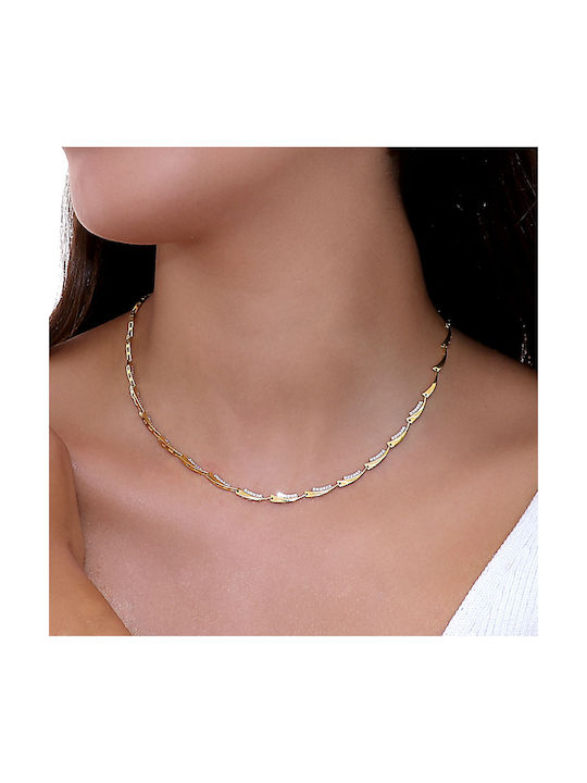 Necklace from Gold 14K with Zircon