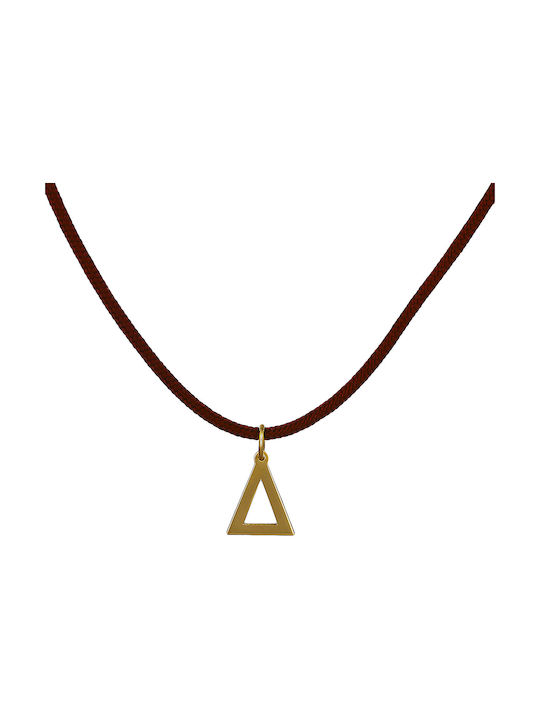 Halskette Monogramm aus Gold 14K