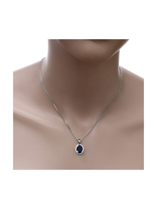 Necklace from White Gold 18k