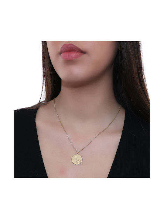 Necklace Monogram from Gold 18k