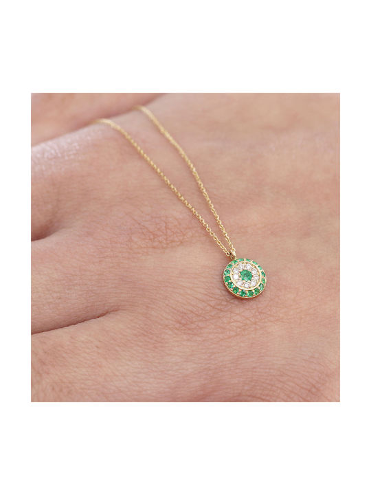 Necklace Eye from Gold 18k