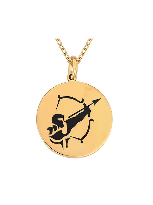 Necklace Zodiac Sign from Gold Plated Silver