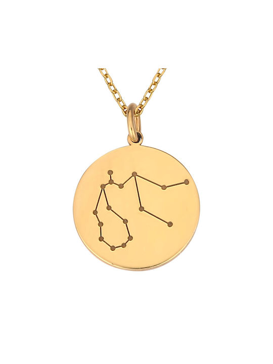 Necklace Zodiac Sign from Gold Plated Silver