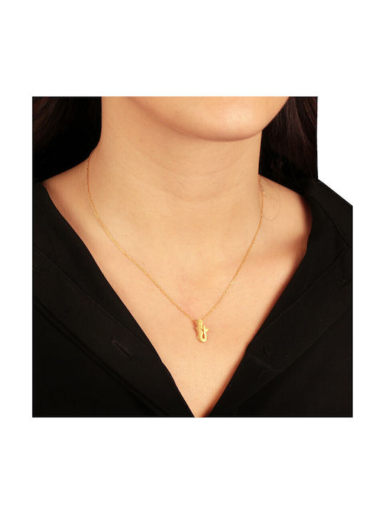 Necklace from Gold Plated Silver