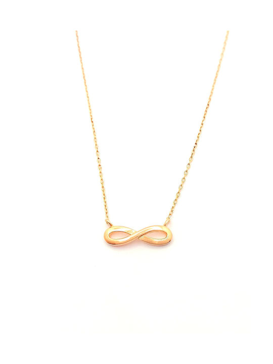 PS Silver Necklace Infinity from Gold Plated Silver