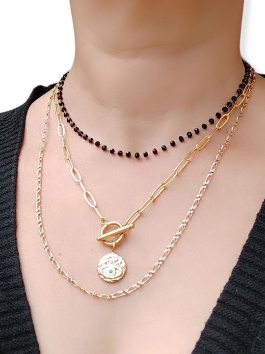 The Art of Beading Eye from Gold Plated Steel