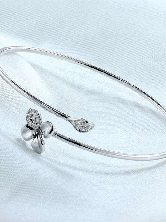 Bracelet Handcuffs made of White Gold 18K with Diamond