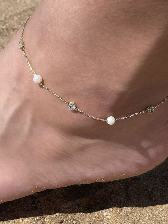 Женски Гривна Anklet Верига от Злато