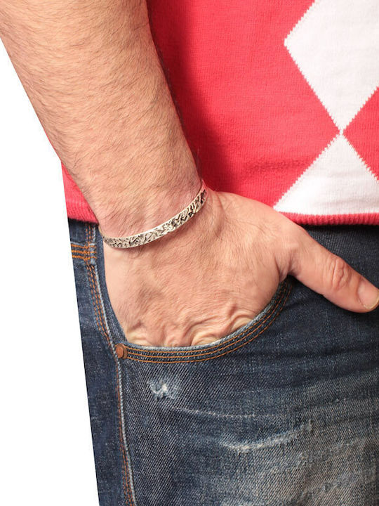 Herren Armband Handschellen aus Silber