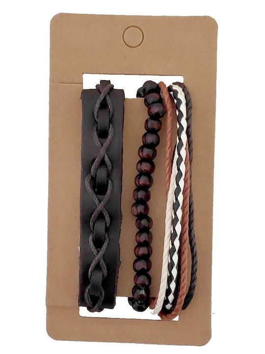 Bracelet Set made of Leather