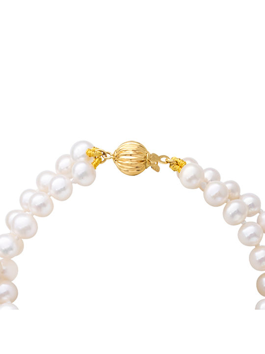 Bracelet made of Gold 14K with Pearls