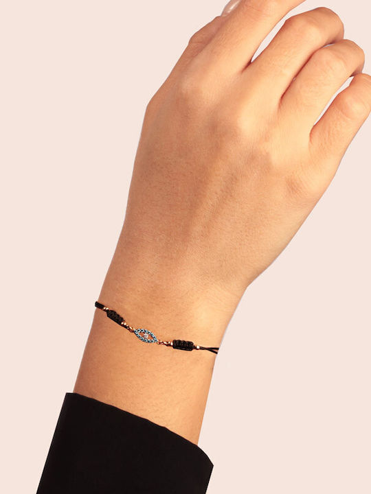 Damen Armband Makramee mit Design Auge aus Kabel