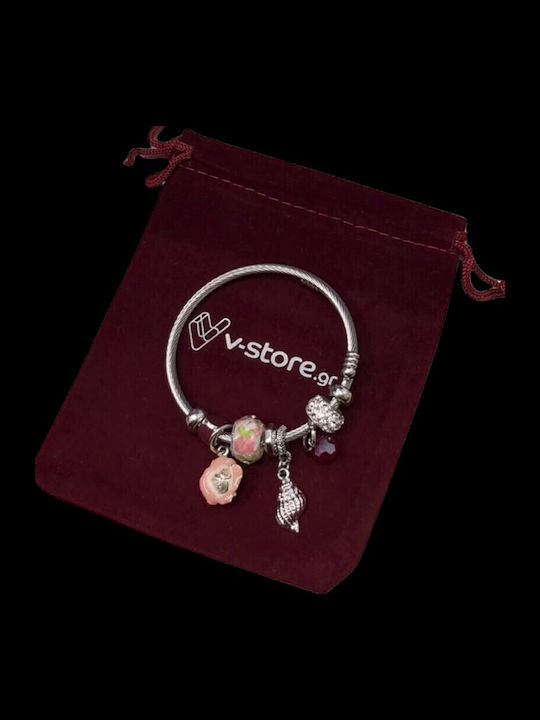 Women's Silver Bracelet Handcuffs 5.3cm