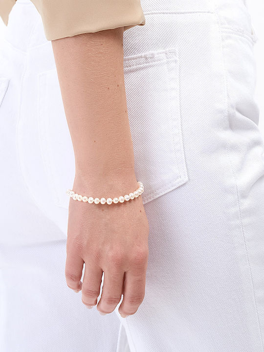 Bracelet made of Gold 14K with Pearls