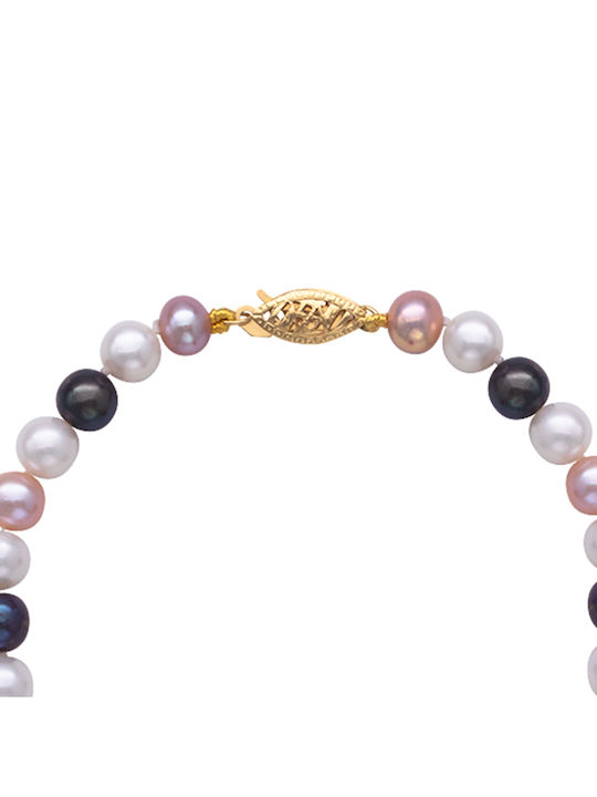 Bracelet made of Gold 14K with Pearls