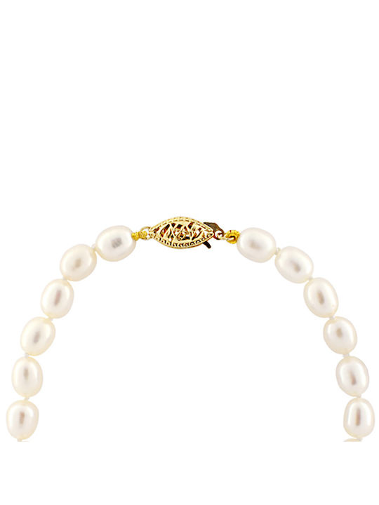 Bracelet made of Gold 14K with Pearls