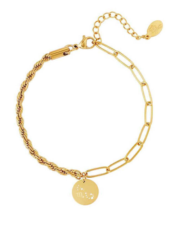 Georgiadis Accessories Дамско Гривна Верига от Стомана Златно