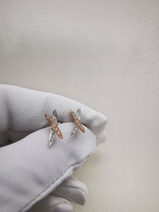 Kosmima1 Ohrringe aus Gold 14K mit Steinen