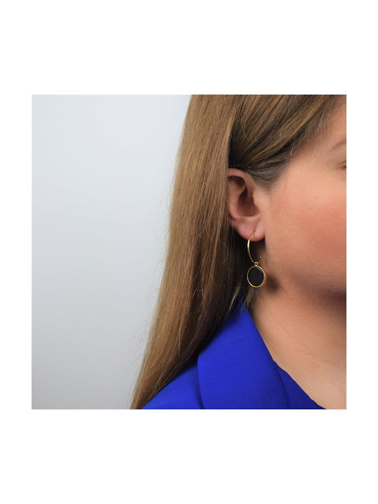 Earrings Hoops made of Steel Gold Plated